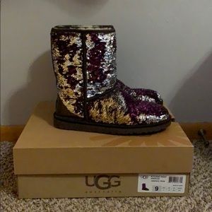 Ugg classic short sparkles